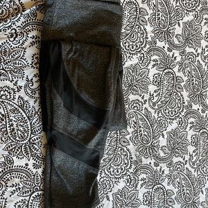 Grey and black leggings